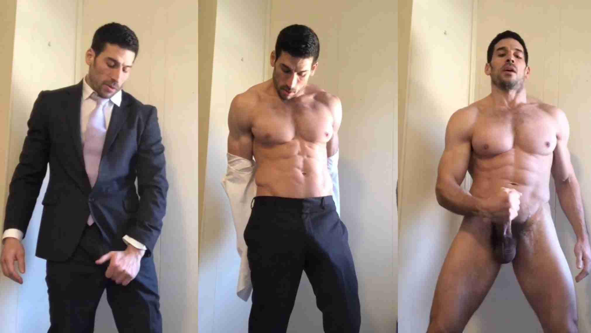 Leo Giamani Jerking Off After A Hard Day At Work