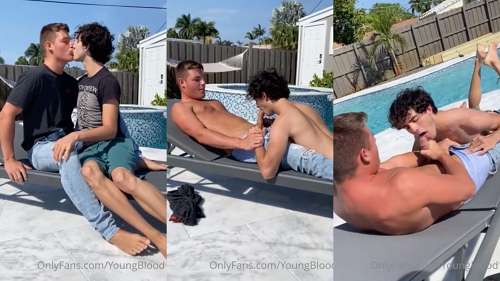 OnlyFans – Kegan Keller – Pool side blowjob