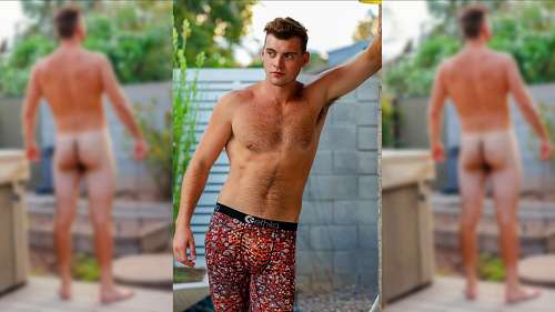 GayHoopla – Tall Tan and Handsome Teen Luke Skyler Gets One Off After Hours