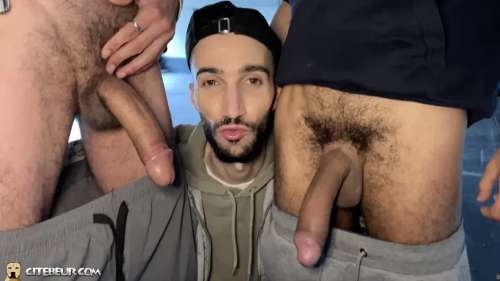 Citebeur – Arab Gay Street Hookup in a Parking Lot – Raw Cruising Action Part 1 – Cocksucker, Rafael, Akim la Matraque