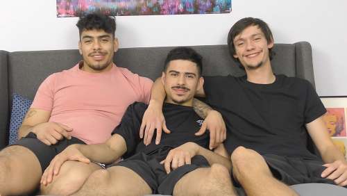 BrokeStraightBoys – Bruce Garcia & Lammar Stone Breed Marc Gregor In Three Way Group Sex