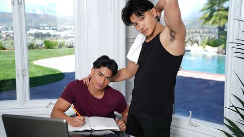 BrotherCrush – Studying Is Easier When Your Hole Is Stuffed – Andrew Akito & Luca Knight